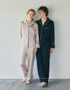 SLEEPY SLEEPY ヴィンテージサテンパジャマ長袖&ロングパンツ/セット【ペアパジャマ/限定BOX付】 スリーピー スリーピー インナー・ルームウェア ...