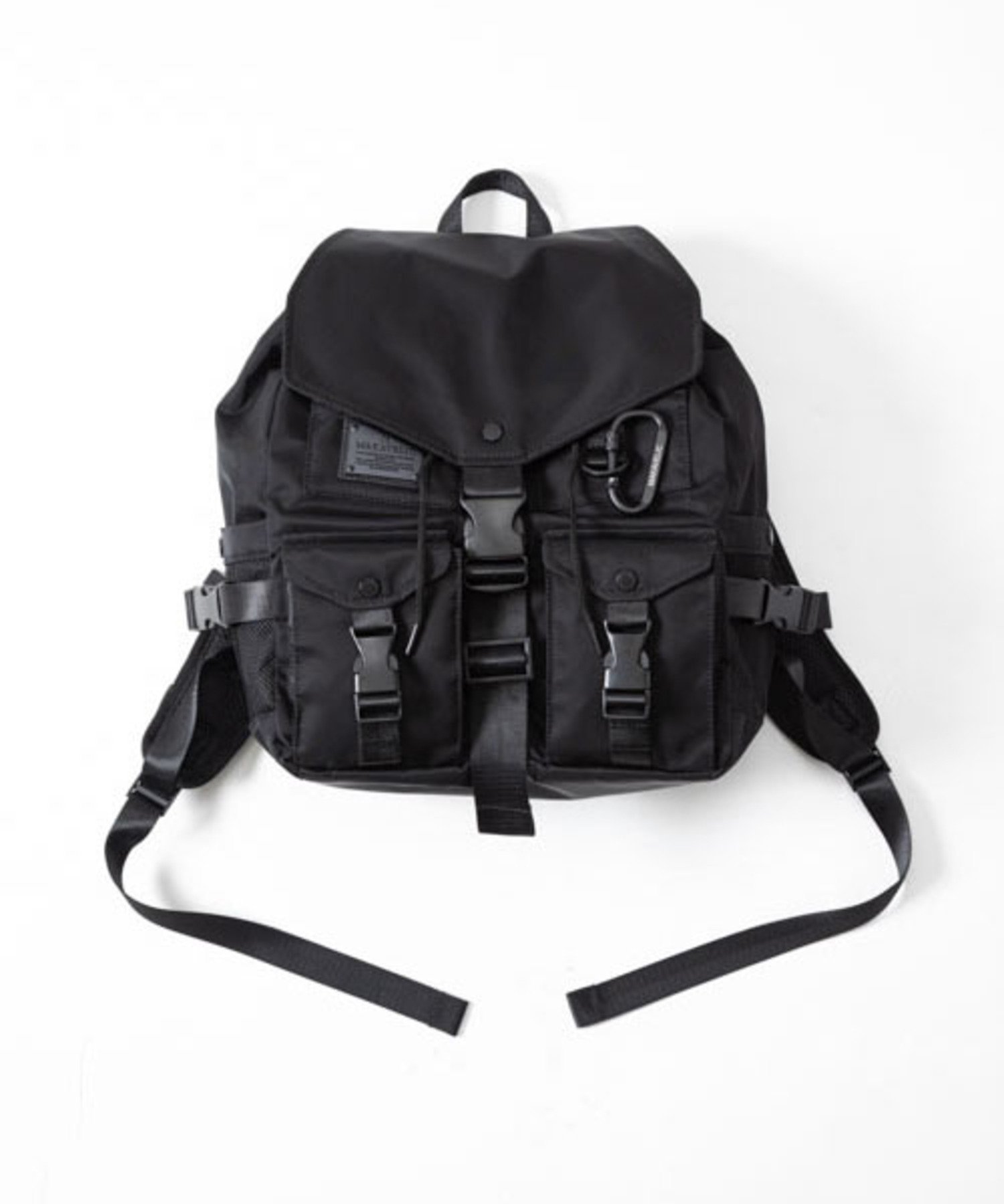 マキャベリック リュック メンズ MAKAVELIC GRACE DOUBLE POCKET BACKPACK/ バックパック / リュックサック マキャベリック バッグ リュック・バックパック ブラック【送料無料】