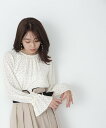 【SALE／30 OFF】NATURAL BEAUTY BASIC キャンディスリーブドットブラウス ナチュラルビューティベーシック トップス シャツ ブラウス【送料無料】