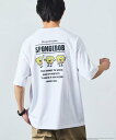 FREAK'S STORE SPONGEBOB スポンジ・ボブ 別注 バックプリント クルーネックTシャツ 【限定展開】 フリークスストア トップス カットソー・Tシャツ ホワイト グレー ブラック ネイビー【送料無料】