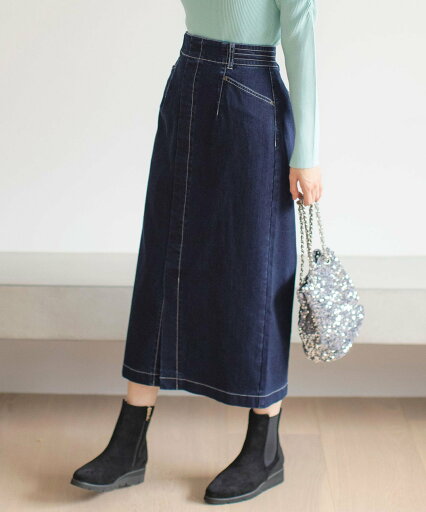 【SALE/20%OFF】any SiS L 【洗える】ストレッチライトデニム スカート エニィスィス スカート ロング・マキシスカート グレー ブルー【送料無料】 【SALE/20%OFF】any SiS L 【洗える】ストレッチライトデニム スカート エニィスィス スカート ロング・マキシスカート グレー ブルー【送料無料】