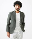 【SALE/40%OFF】MICHEL KLEIN HOMME 【セットアップ】メッシュテーラードジャケット ミッシェルクランオム ジャケット・アウター テーラードジャケット・ブレザー カーキグリーン ブラック【送料無料】