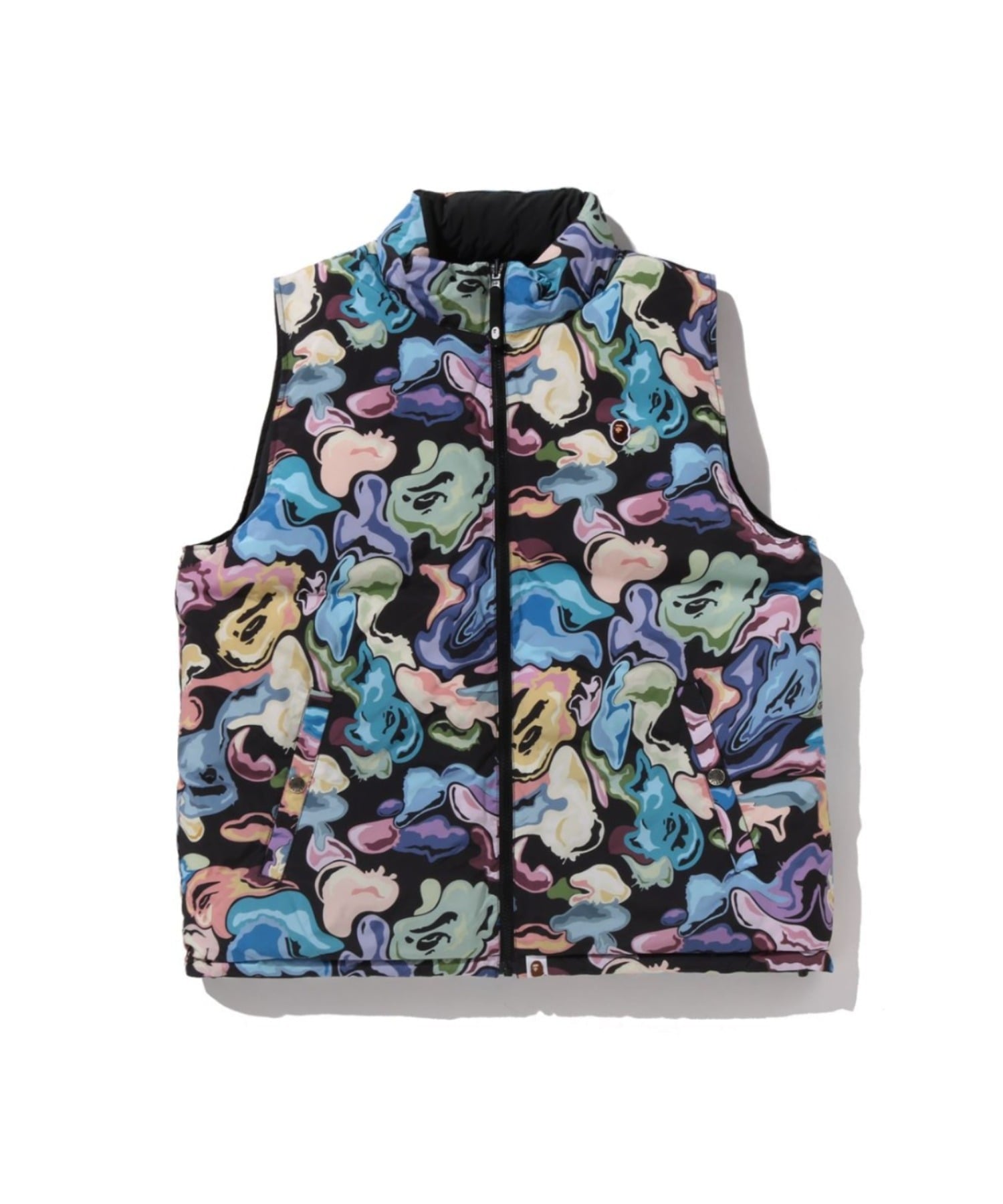 A BATHING APE ART CAMO REVERSIBLE DOWN VEST ア ベイシング エイプ ジャケット・アウター ダウンジャ..
