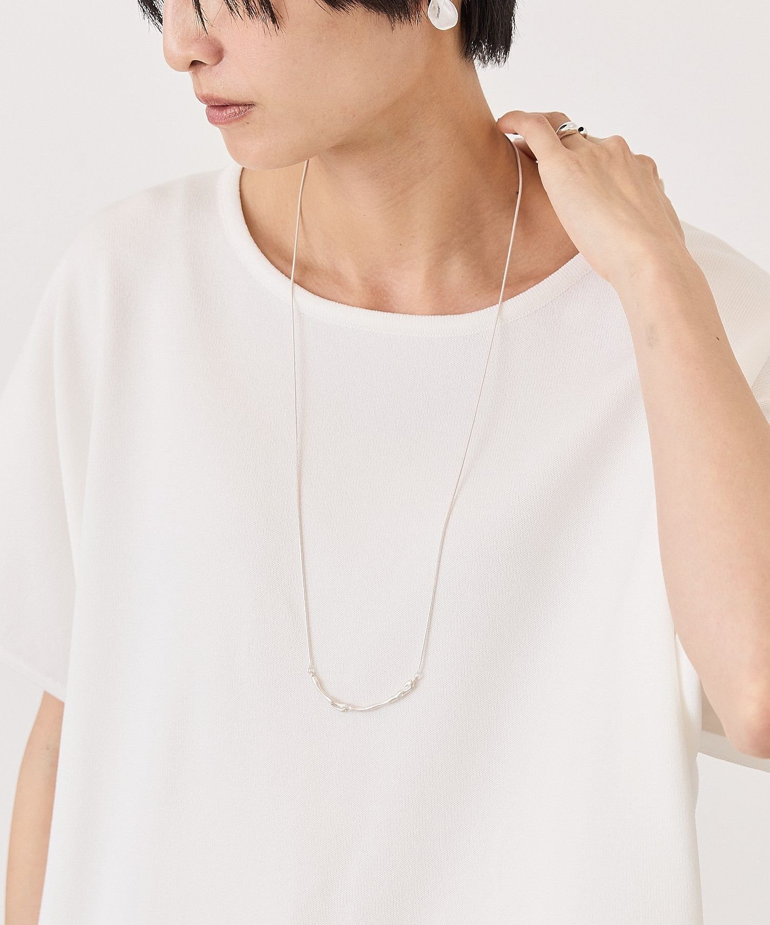 【SALE／35%OFF】AMERICAN HOLIC ニュアンススマイリーネックレス アメリカンホリック アクセサリー・腕時計 ネックレス ゴールド シルバー