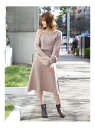 【SALE/50%OFF】dazzlin オープンショルダーニットマキシワンピース ダズリン ワンピース ワンピースその他 ピンク ブラック グリーン ブラウン【送料無料】