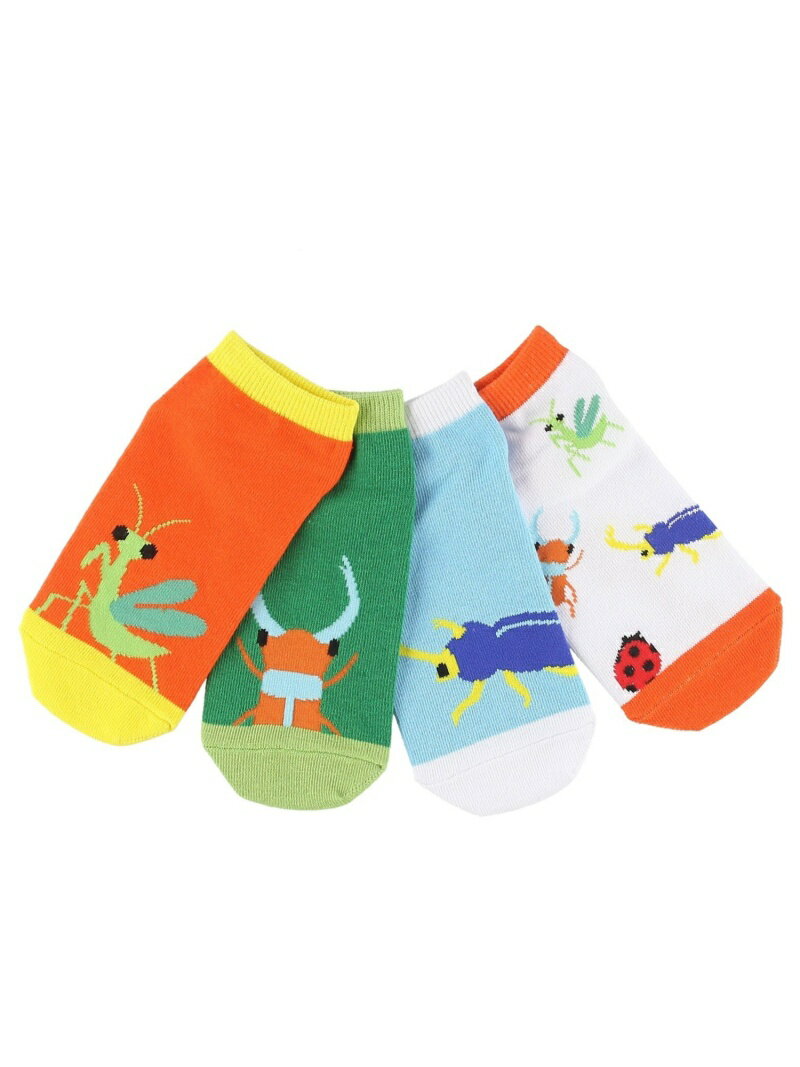 Insect Collection (K)キッズソックス4点セット キッズ インセクトコレクション ファッション雑貨 その他のファッション雑貨のサムネイル