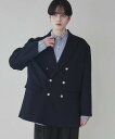 WEGO MEN'S ルーズブレザー ウィゴー ジャケット・アウター テーラードジャケット・ブレザー ネイビー【送料無料】(4)