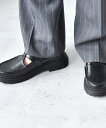 【SALE/30%OFF】quaranciel quaranciel: Tストラップ プラットフォーム ローファー シップス シューズ・靴 ローファー ブラック...