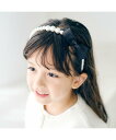 apres les cours パールリボンカチューシャ エフオーオンラインストア ヘアアクセサリー カチューシャ・ヘアバンド ホワイト
