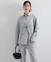 【SALE/50%OFF】ketty 梳毛合繊2ピースブラウス≪手洗い可能≫ ケティ トップス シャツ・ブラウス ベージュ ブラウン【送料無料】