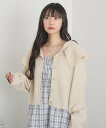 【SALE/17%OFF】RETRO GIRL フリル襟カーデ レトロガール トップス カーディガン ベージュ イエロー
