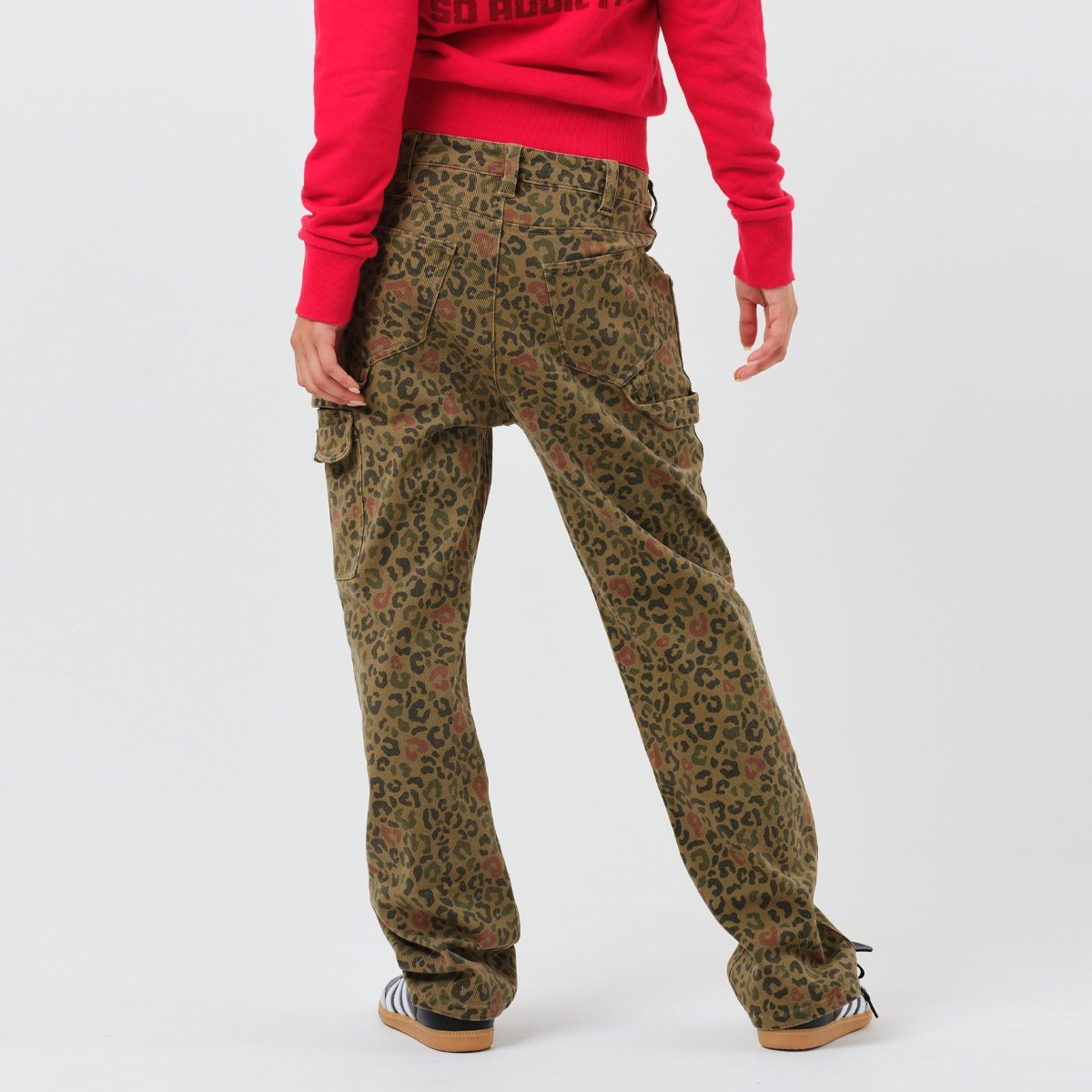 atmos pink atmos pink Leopard Straight Pants BROWN アトモス パンツ その他のパンツ ブラウン