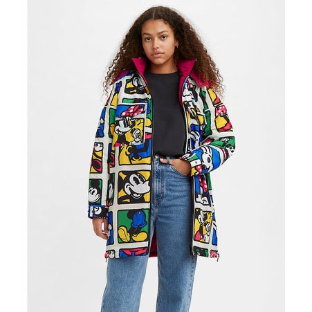 【SALE／50%OFF】Levi's DISNEY DOWN PARKA CRIMSON W/PRINT リーバイス ジャケット・アウター その他のジャケット・アウター【送料無料】のサムネイル