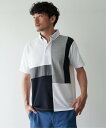 【SALE/20%OFF】ikka 鹿の子切り替えポロシャツ イッカ トップス ポロシャツ ネイビー ホワイト グリーン