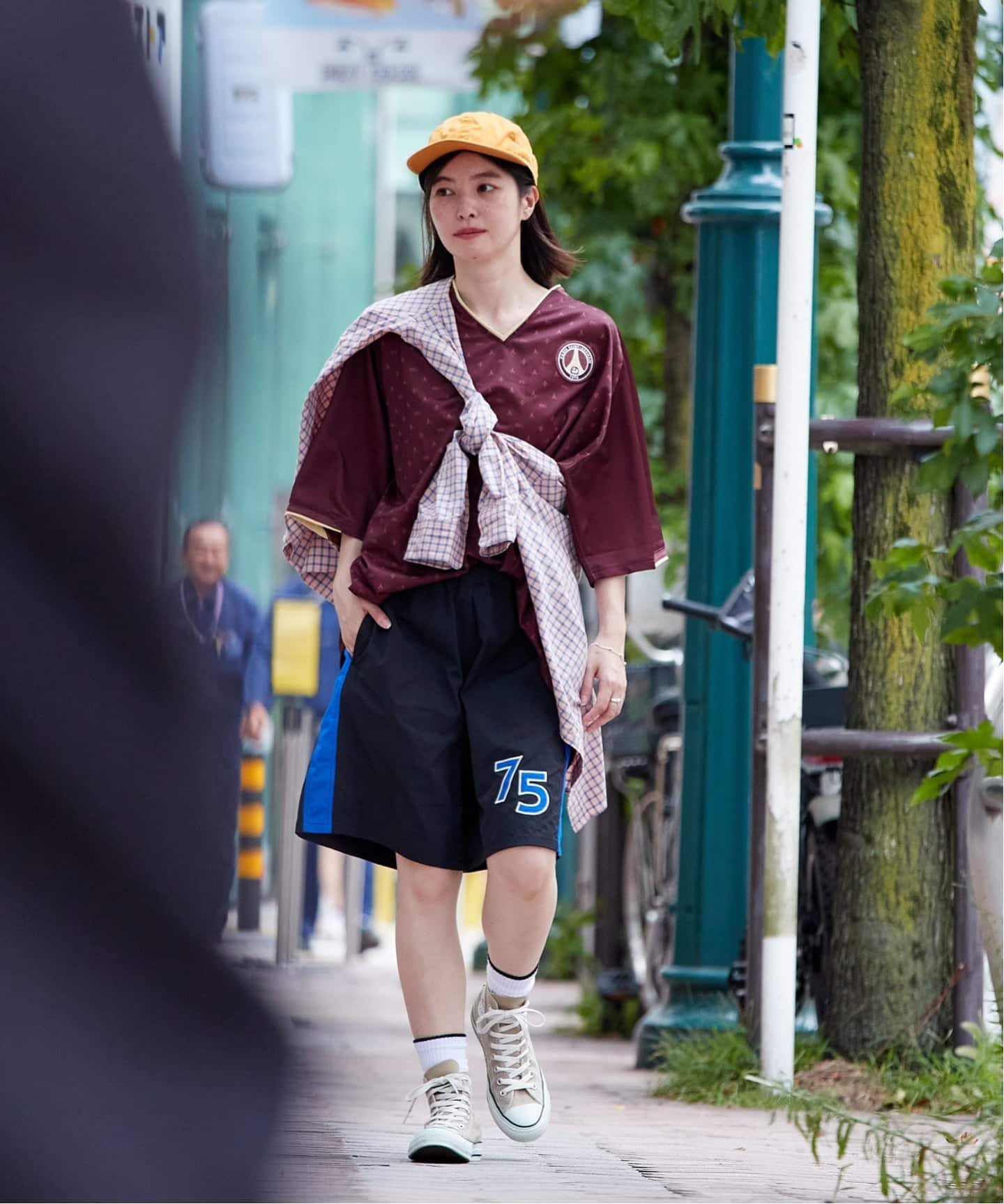 Paris Saint-Germain 【Paris Saint-Germain】75 ナンバリング ナイロンショーツ エディフィス パンツ その他のパンツ ブラック