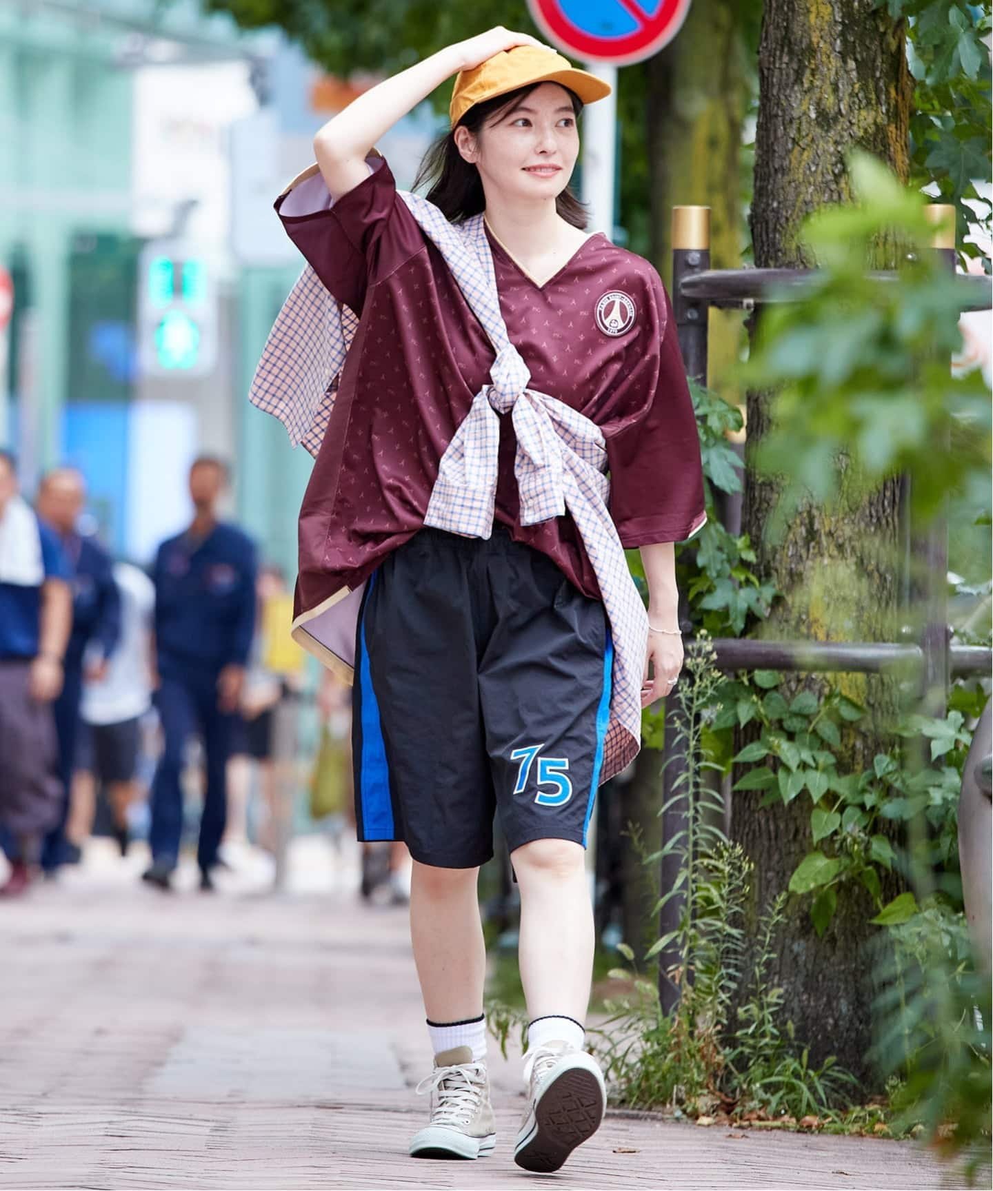Paris Saint-Germain 【Paris Saint-Germain】75 ナンバリング ナイロンショーツ エディフィス パンツ その他のパンツ ブラック