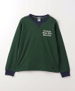 UNITED ARROWS green label relaxing ＜RUSSELL ATHLETIC＞TJ EX プリントリンガー ロングスリーブ 140cm-150cm ユナイテッドアローズ グリーンレーベルリラクシング トップス カットソー・Tシャツ グリーン ブルー