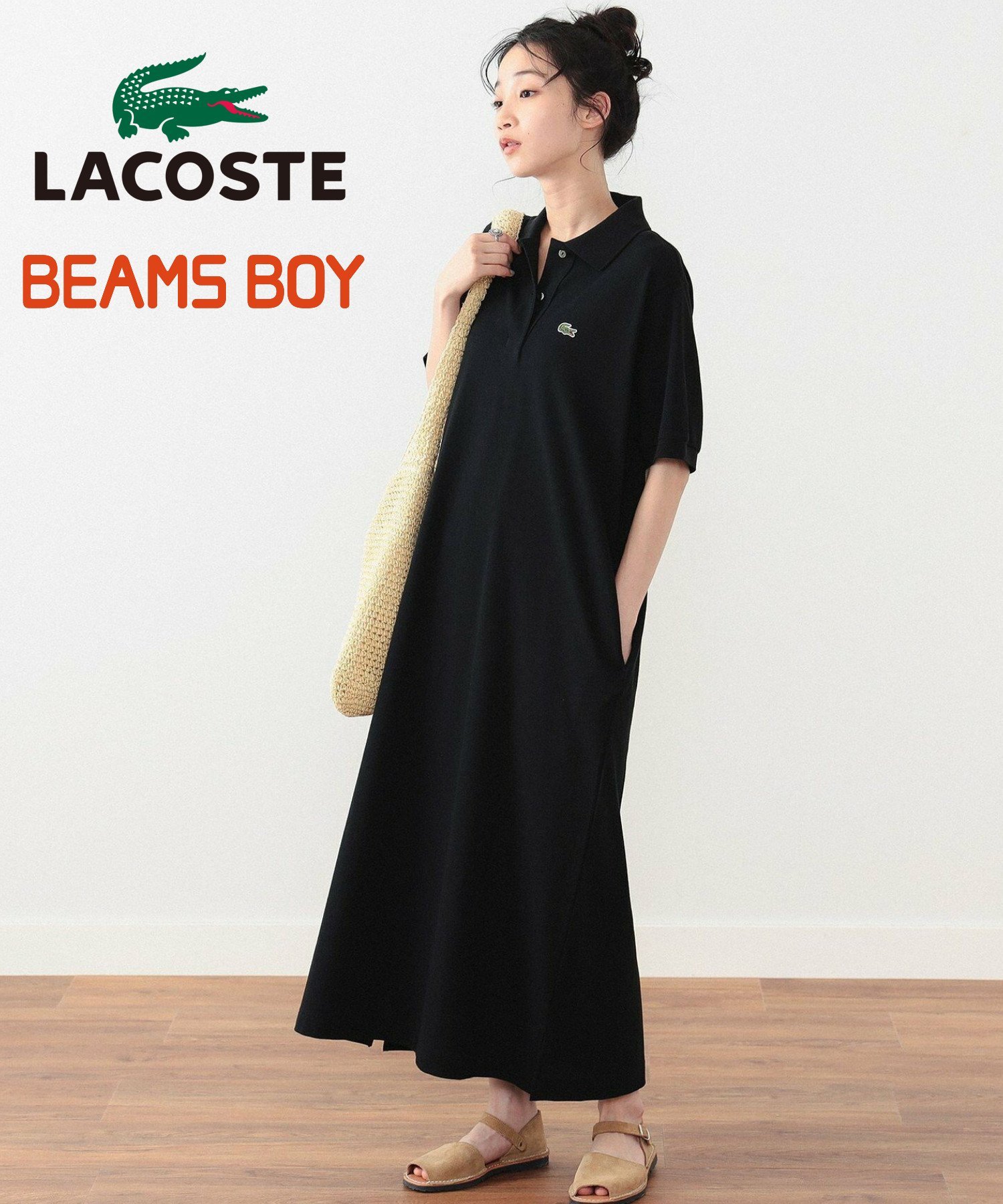 BEAMS BOY LACOSTE for BEAMS BOY /  ԥ ԡ 24SS 饳 ݥĥ  ӡॹ  ԡɥ쥹 ԡ ֥å ֥饦 ͥӡ̵