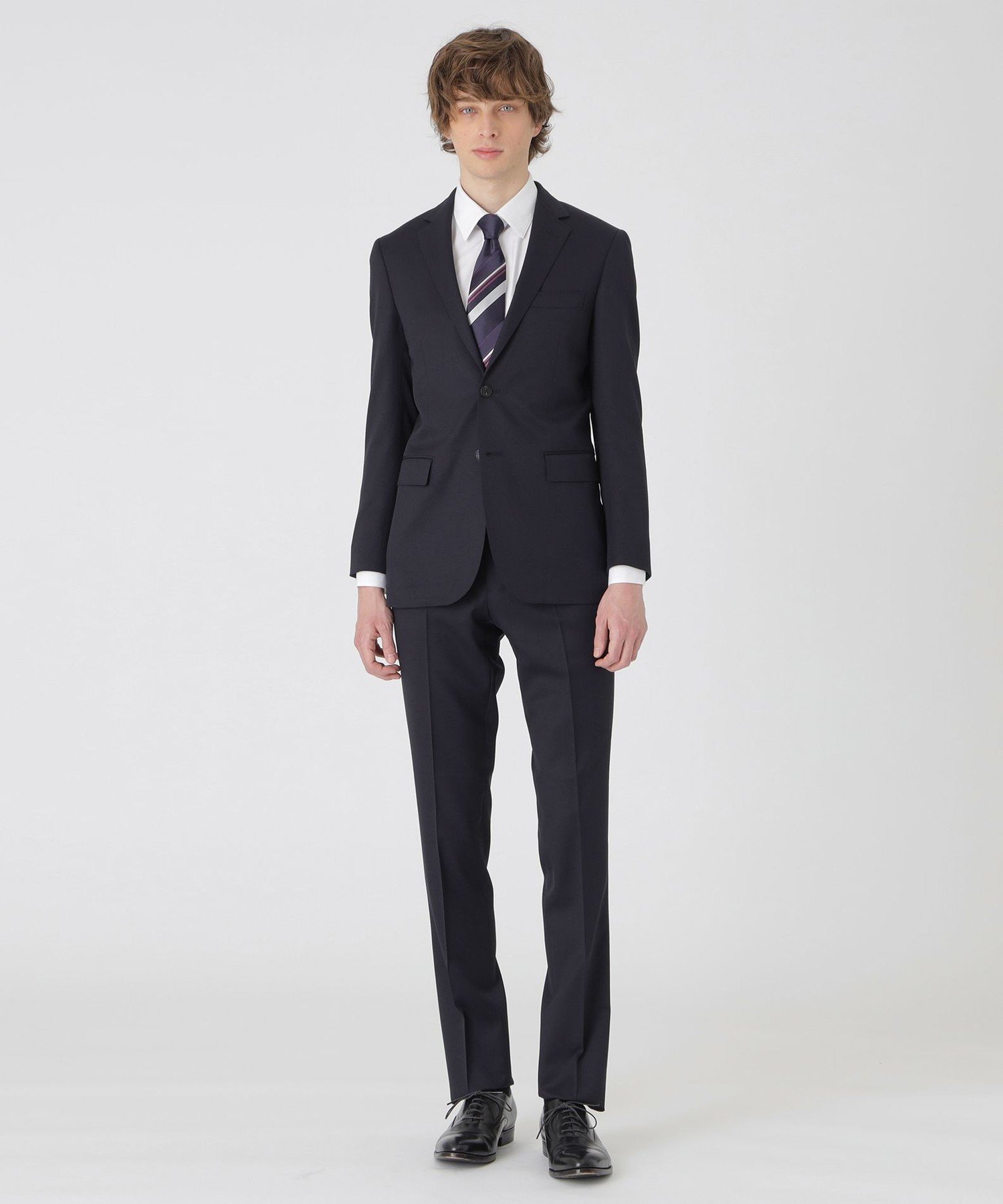 【SALE／47%OFF】BLACK LABEL CRESTBRIDGE ネイビーソリッドスーツ ブルーレーベル / ブラックレーベル・クレストブリッジ スーツ・フォーマル セットアップスーツ ネイビー【送料無料】