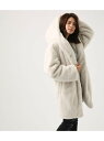 【SALE/50%OFF】AZUL by moussy 《1月10日まで期間限定価格》ショールカラーエコファーコート アズールバイマウジー コート/ジャケット【RBA_S】【RBA_E】【送料無料】