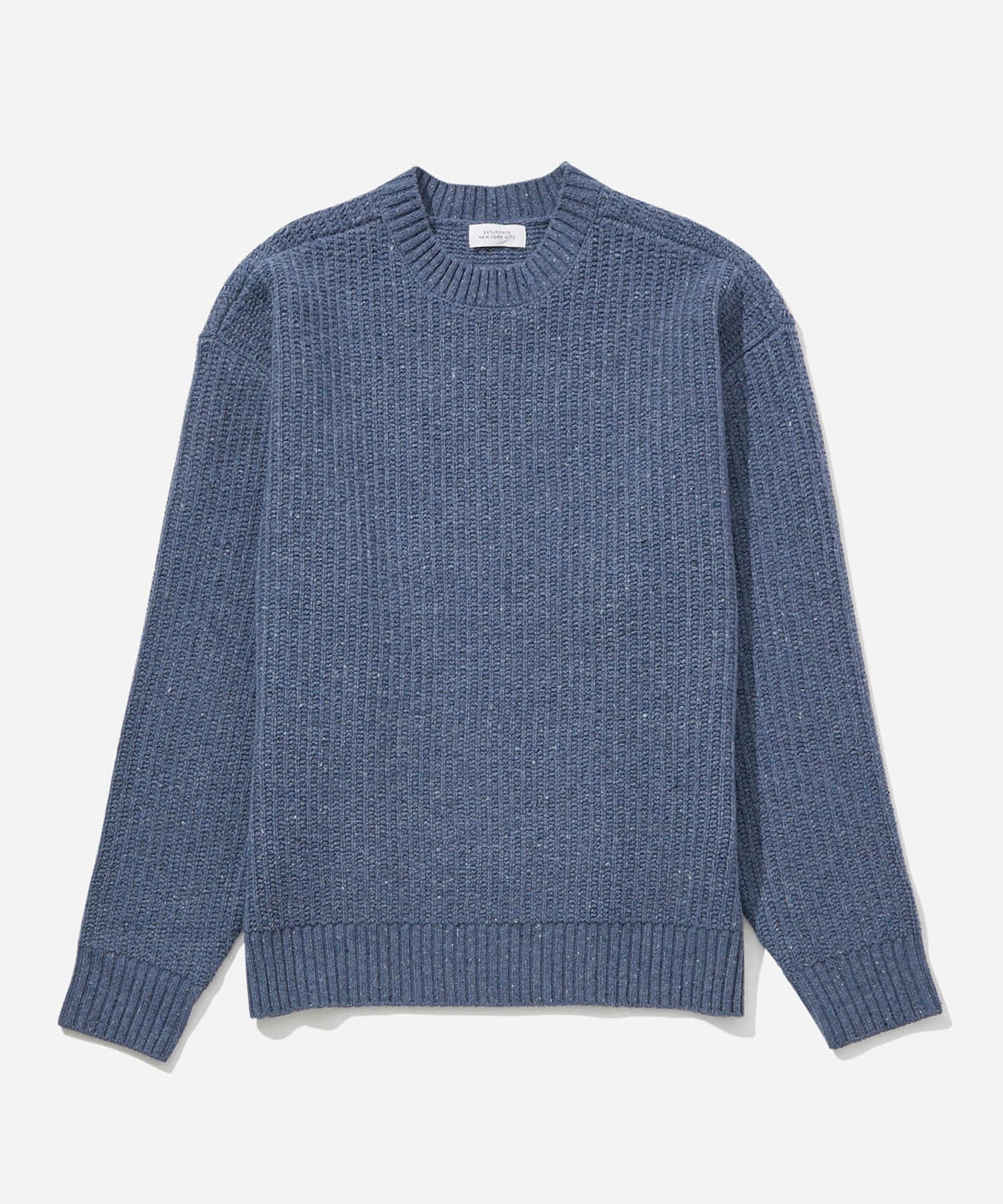 楽天Rakuten Fashion【SALE／40％OFF】Saturdays NYC Atkins Speckled Sweater サタデーズ　ニューヨークシティ トップス ニット ブルー パープル【送料無料】