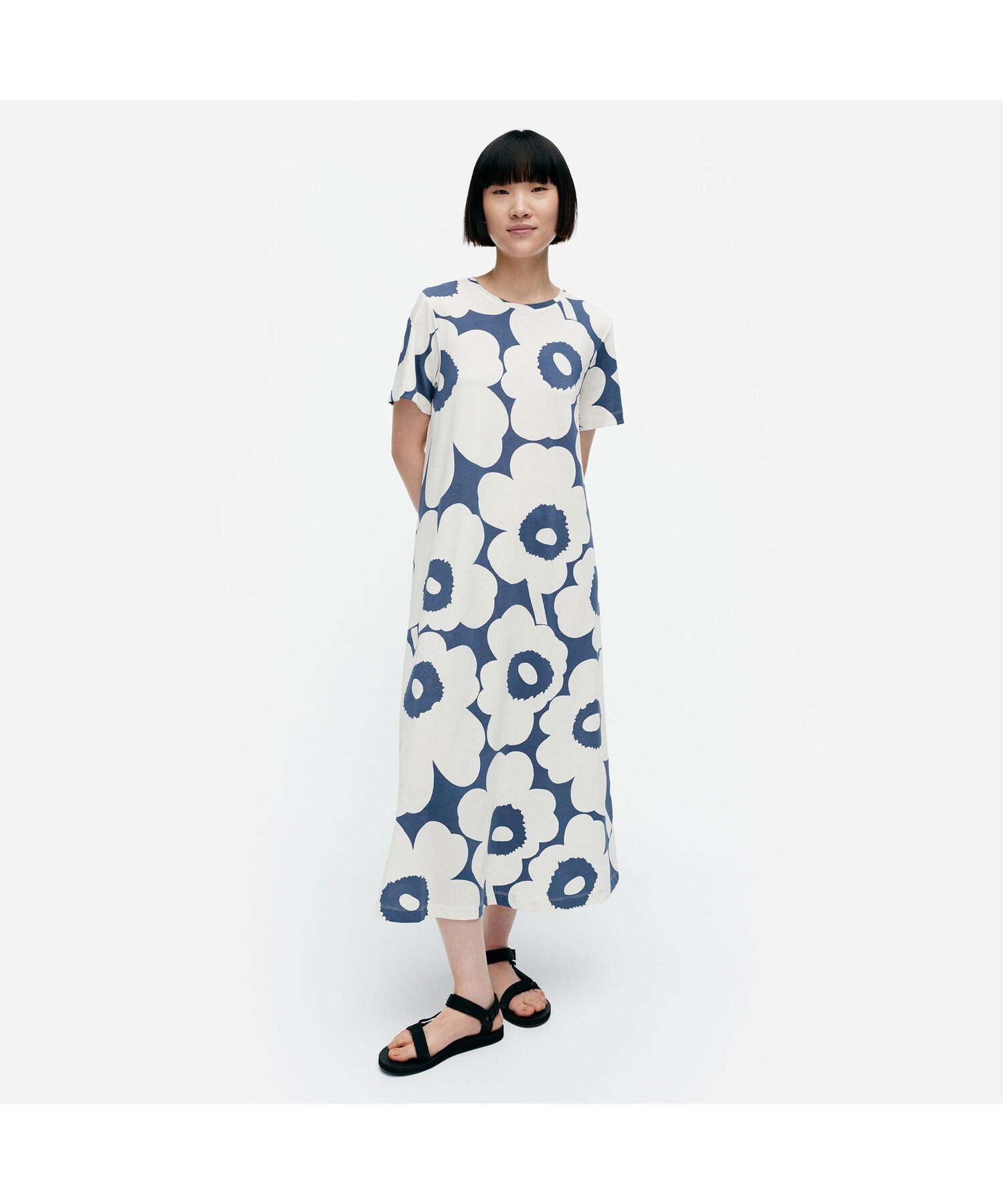 Marimekko Pisteinen Unikko ワンピース マリメッコ ワンピース・ドレス ワンピース ホワイト【送料無料】