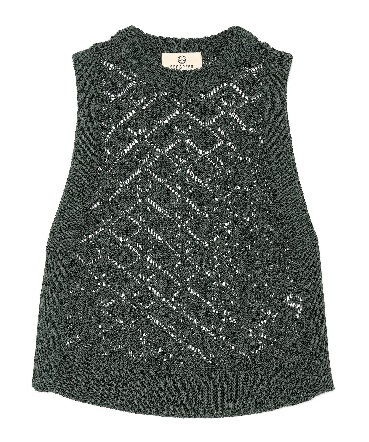 TATRAS CONCEPT STORE（タトラスコンセプトストア）(W)OPENWORK KNIT VESTSEAGREEN(シーグリーン) OPENWORK KNIT VEST・存在感のあるかぎ針風の透かし柄とアームホールから脇にかけてのリブ編みのコントラストが特徴のベスト・シャリ感がある立体的な柄を表現・網目仕様のため風通しもよく暑い季節も着用可能◎・インナーを見せるスタイリングにもおすすめな一着メーカー品番：OPENWORK KNIT VEST【SEAGREEN/シーグリーン】DOWN TO EARTH「日常を思考する」日常のできごと1つ1つをきちんと考える。朝の気配、服の心地、鳥の声。モノづくりを考える、服を楽しむ、素材にこだわる、技法にこだわる、フォルムにこだわる。なんとなくよかったイメージから、離脱する。現地にいって、森をみよう。バスにのって、旅にでよう。地に足を付け、自然を全身で感じよう。それこそが、私たちのクラフトマンシップ。【IVORY】Model：175cm　Size：Fモデル身長：164cm 着用サイズ:IVORY,GREEN/F型番：LSEA24S9617-K-30-007 KS7818【採寸】サイズ身幅肩幅着丈F42cm27cm49cm商品のサイズについて【商品詳細】中国素材：綿72%ナイロン28%サイズ：F※画面上と実物では多少色具合が異なって見える場合もございます。ご了承ください。商品のカラーについて 【予約商品について】 ※「先行予約販売中」「予約販売中」をご注文の際は予約商品についてをご確認ください。TATRAS CONCEPT STORE（タトラスコンセプトストア）(W)OPENWORK KNIT VESTSEAGREEN(シーグリーン) OPENWORK KNIT VEST・存在感のあるかぎ針風の透かし柄とアームホールから脇にかけてのリブ編みのコントラストが特徴のベスト・シャリ感がある立体的な柄を表現・網目仕様のため風通しもよく暑い季節も着用可能◎・インナーを見せるスタイリングにもおすすめな一着メーカー品番：OPENWORK KNIT VEST【SEAGREEN/シーグリーン】DOWN TO EARTH「日常を思考する」日常のできごと1つ1つをきちんと考える。朝の気配、服の心地、鳥の声。モノづくりを考える、服を楽しむ、素材にこだわる、技法にこだわる、フォルムにこだわる。なんとなくよかったイメージから、離脱する。現地にいって、森をみよう。バスにのって、旅にでよう。地に足を付け、自然を全身で感じよう。それこそが、私たちのクラフトマンシップ。【IVORY】Model：175cm　Size：Fモデル身長：164cm 着用サイズ:IVORY,GREEN/F型番：LSEA24S9617-K-30-007 KS7818【採寸】サイズ身幅肩幅着丈F42cm27cm49cm商品のサイズについて【商品詳細】中国素材：綿72%ナイロン28%サイズ：F※画面上と実物では多少色具合が異なって見える場合もございます。ご了承ください。商品のカラーについて 【予約商品について】 ※「先行予約販売中」「予約販売中」をご注文の際は予約商品についてをご確認ください。■重要なお知らせ※ 当店では、ギフト配送サービス及びラッピングサービスを行っておりません。ご注文者様とお届け先が違う場合でも、タグ（値札）付「納品書 兼 返品連絡票」同梱の状態でお送り致しますのでご了承ください。 ラッピング・ギフト配送について※ 2点以上ご購入の場合、全ての商品が揃い次第一括でのお届けとなります。お届け予定日の異なる商品をお買い上げの場合はご注意下さい。お急ぎの商品がございましたら分けてご購入いただきますようお願い致します。発送について ※ 買い物カートに入れるだけでは在庫確保されませんのでお早めに購入手続きをしてください。当店では在庫を複数サイトで共有しているため、同時にご注文があった場合、売切れとなってしまう事がございます。お手数ですが、ご注文後に当店からお送りする「ご注文内容の確認メール」をご確認ください。ご注文の確定について ※ Rakuten Fashionの商品ページに記載しているメーカー希望小売価格は、楽天市場「商品価格ナビ」に登録されている価格に準じています。 商品の価格についてTATRAS CONCEPT STORETATRAS CONCEPT STOREのベスト・ジレトップスご注文・お届けについて発送ガイドラッピンググッズ3,980円以上送料無料ご利用ガイド