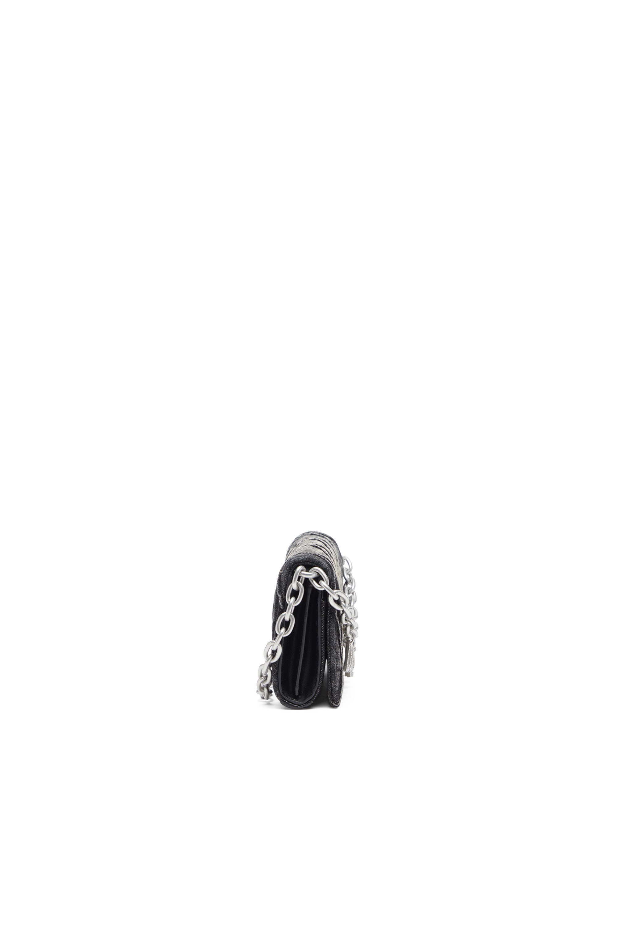 ウィメンズ ウォレットバッグ CHARM-D WALLET STRAP ディーゼル 財布・ポーチ・ケース 財布 ブラック