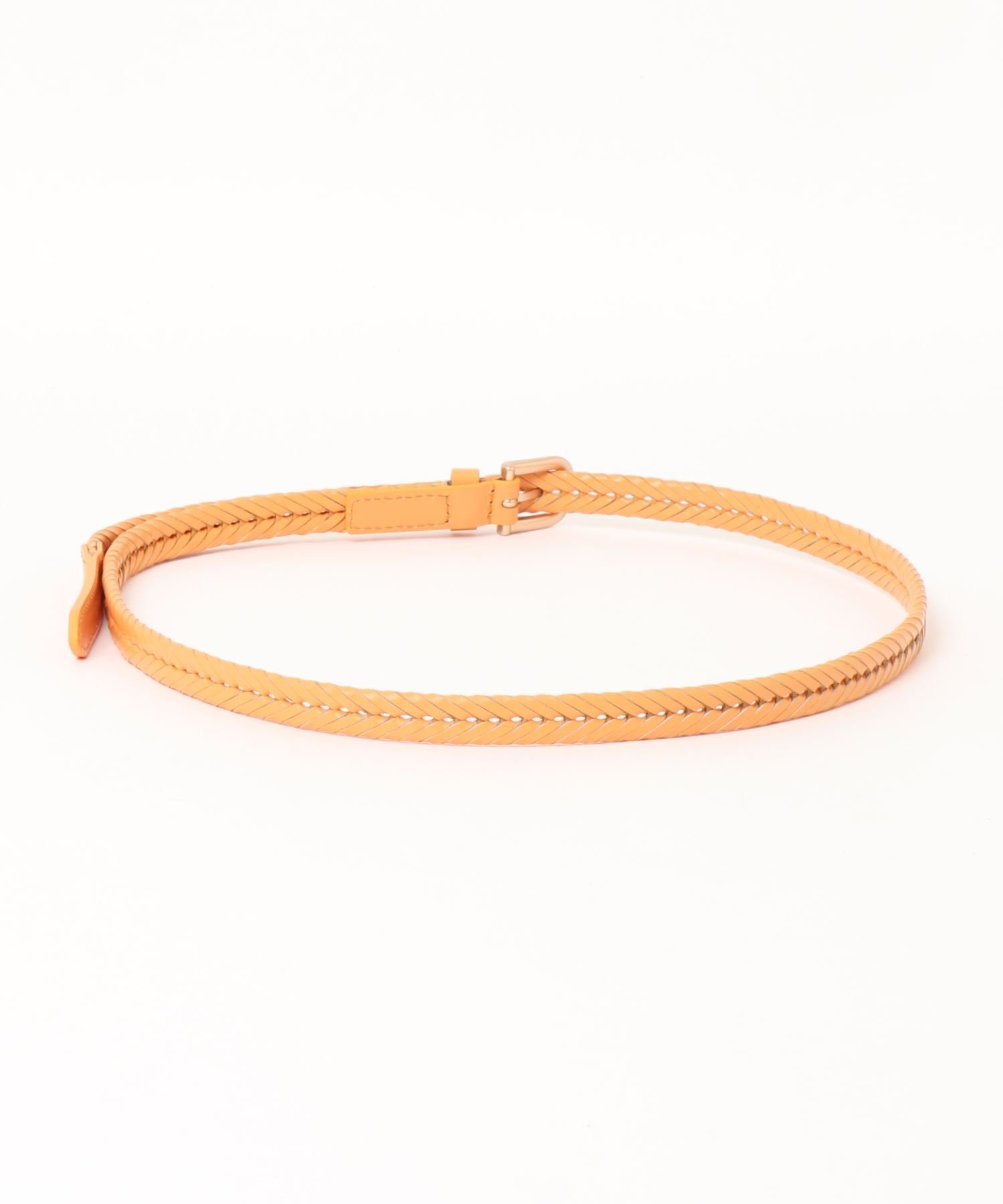 【SALE／35%OFF】LE VERNIS LE VERNIS(ル・ベルニ)メッシュパンチベルト キャセリーニ ファッション雑貨 ベルト オレンジ【送料無料】