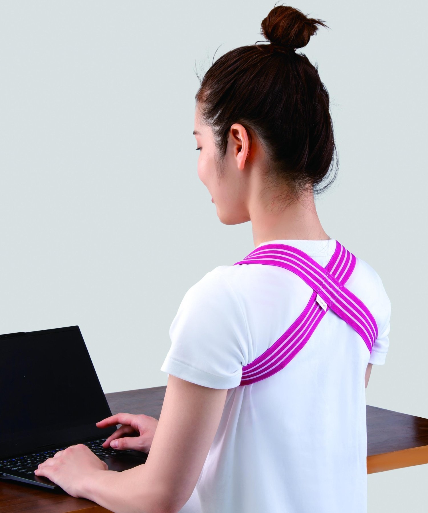 BACKYARD FAMILY Ulretch ゆる伸び肩甲骨バンド ローラ ボディケア・オーラルケア その他のボディケア・オーラルケア グリーン ピンク