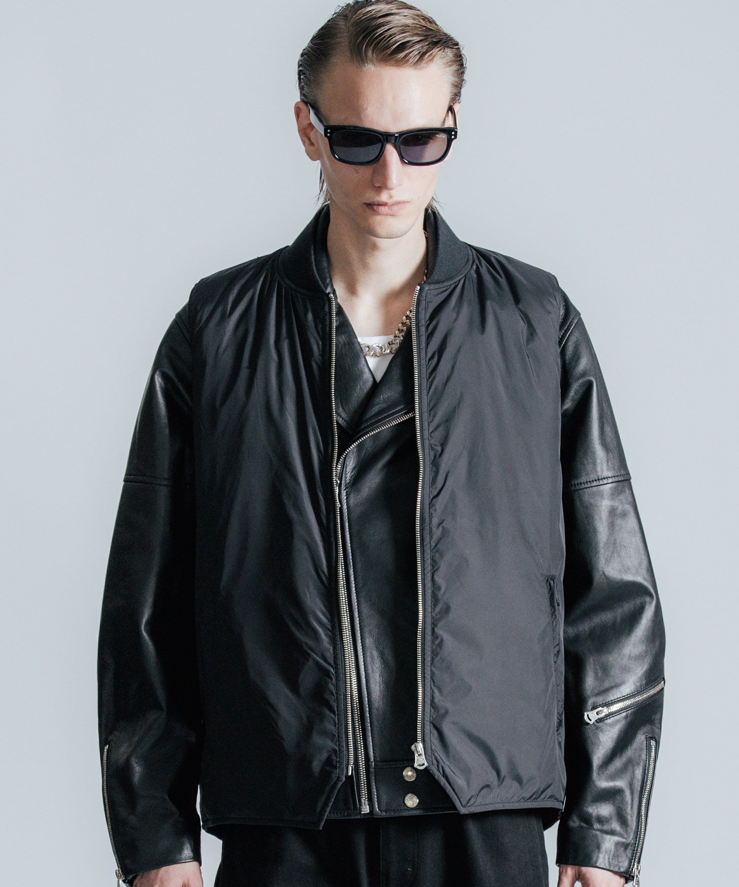 O299b [人気] THE CRIMIE クライミー レザーベスト M ブラック系 牛革 ライダース バイカー | アウター P 公式 THE CRIMIE クライミー SPANISH LAMB LEATHER VEST