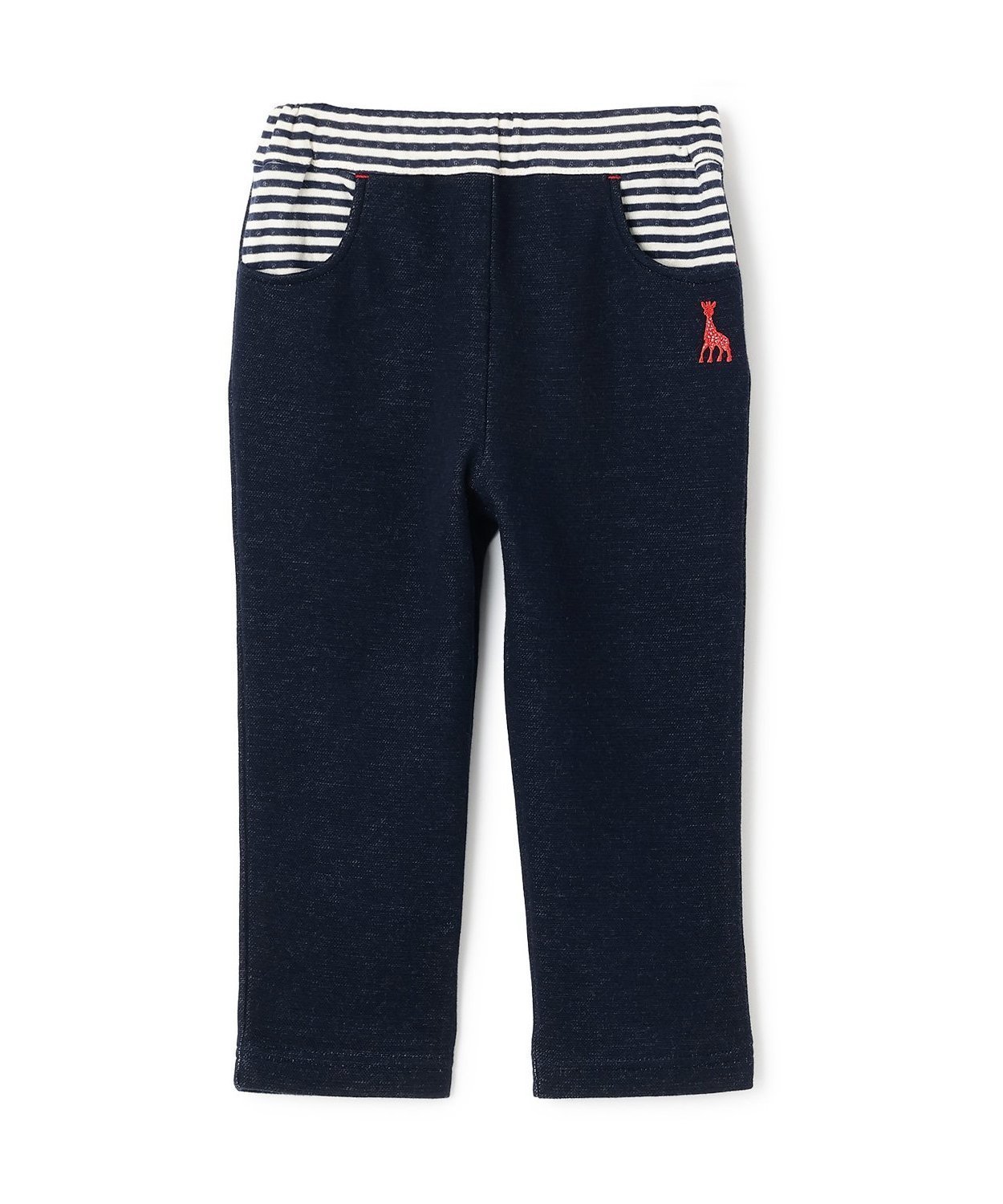 Sophie la girafe やわらかカットパンツ ナルミヤオンライン パンツ その他のパンツ ネイビー グレー【送料無料】