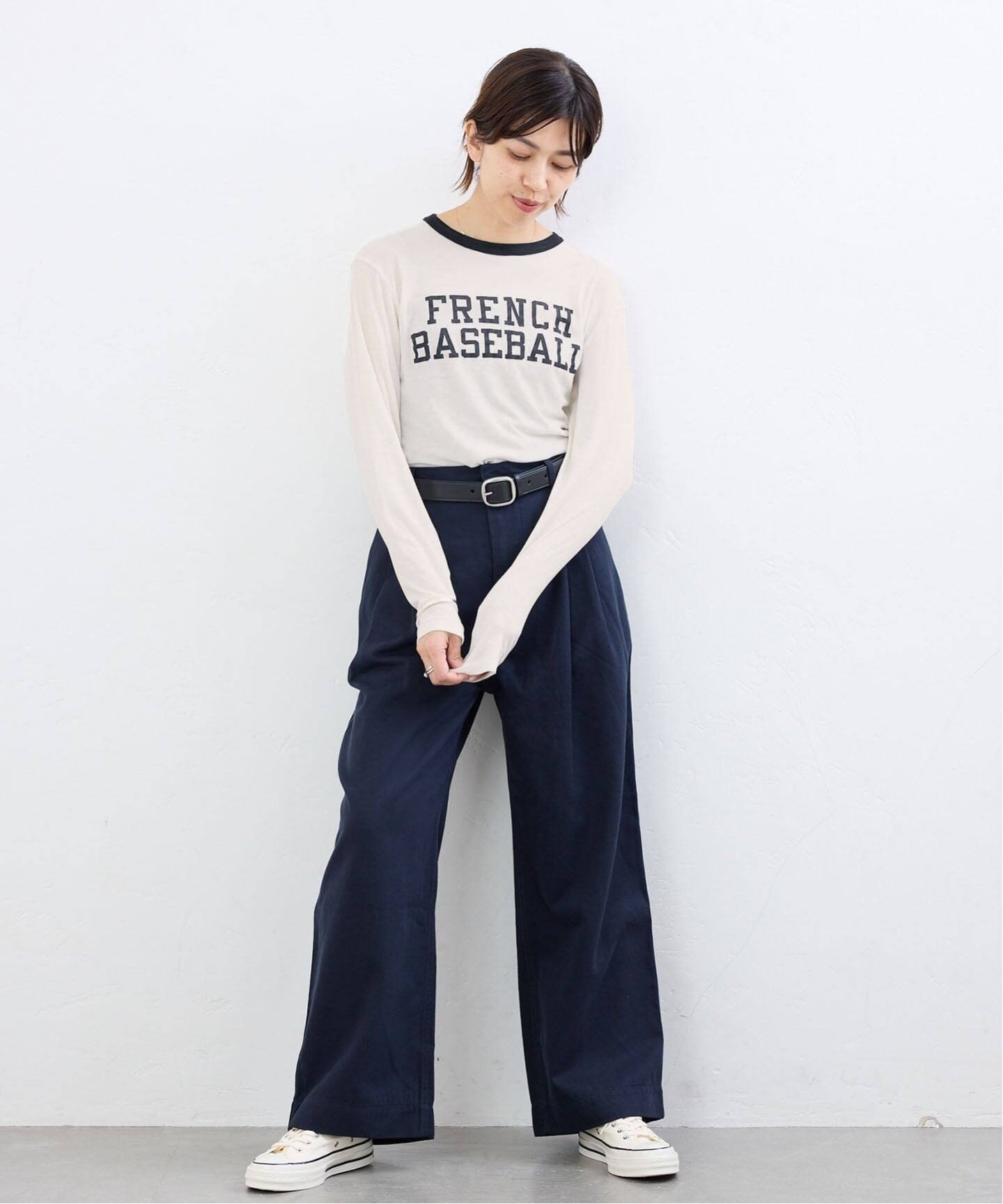 IENA BLACK シアーリンガーTシャツ イエナ トップス カットソー・Tシャツ ベージュ