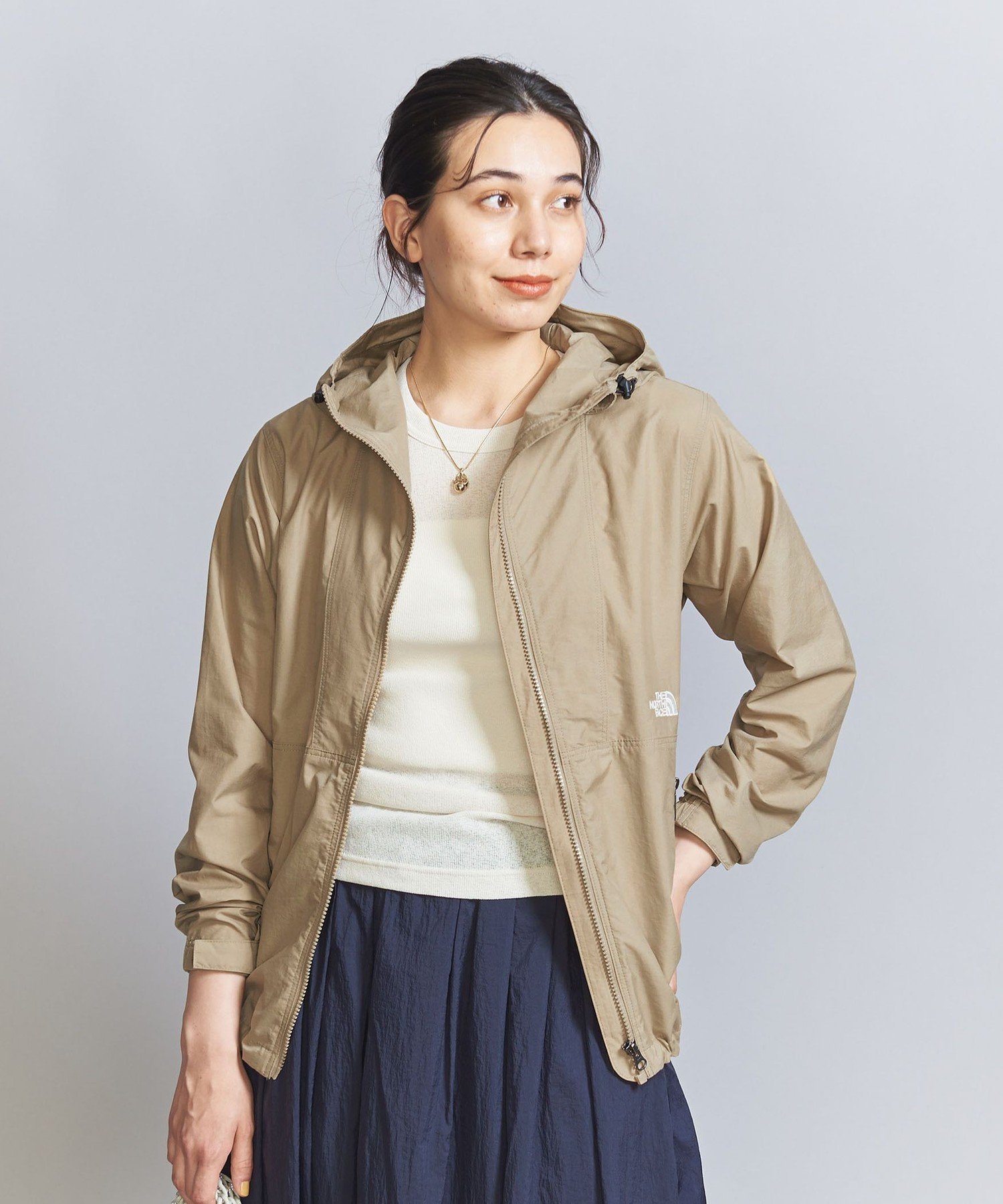 BEAUTY&YOUTH UNITED ARROWS ＜THE NORTH FACE＞コンパクト ジャケット -ウォッシャブル- ビューティー＆ユース　ユナイテッドアローズ ジャケット・アウター ナイロンジャケット ベージュ ブラック グレー カーキ【送料無料】