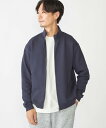 SHIPS MEN 【WEB限定】SHIPS: ハイゲージ ダブルニット スタンド ジップ ブルゾン(セットアップ対応) シップス ジャケット・アウター ブルゾ...