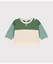 【SALE/20%OFF】PETIT BATEAU スウェットカラーブロック長袖プルオーバー プチバトー トップス スウェット・トレーナー【送料無料】