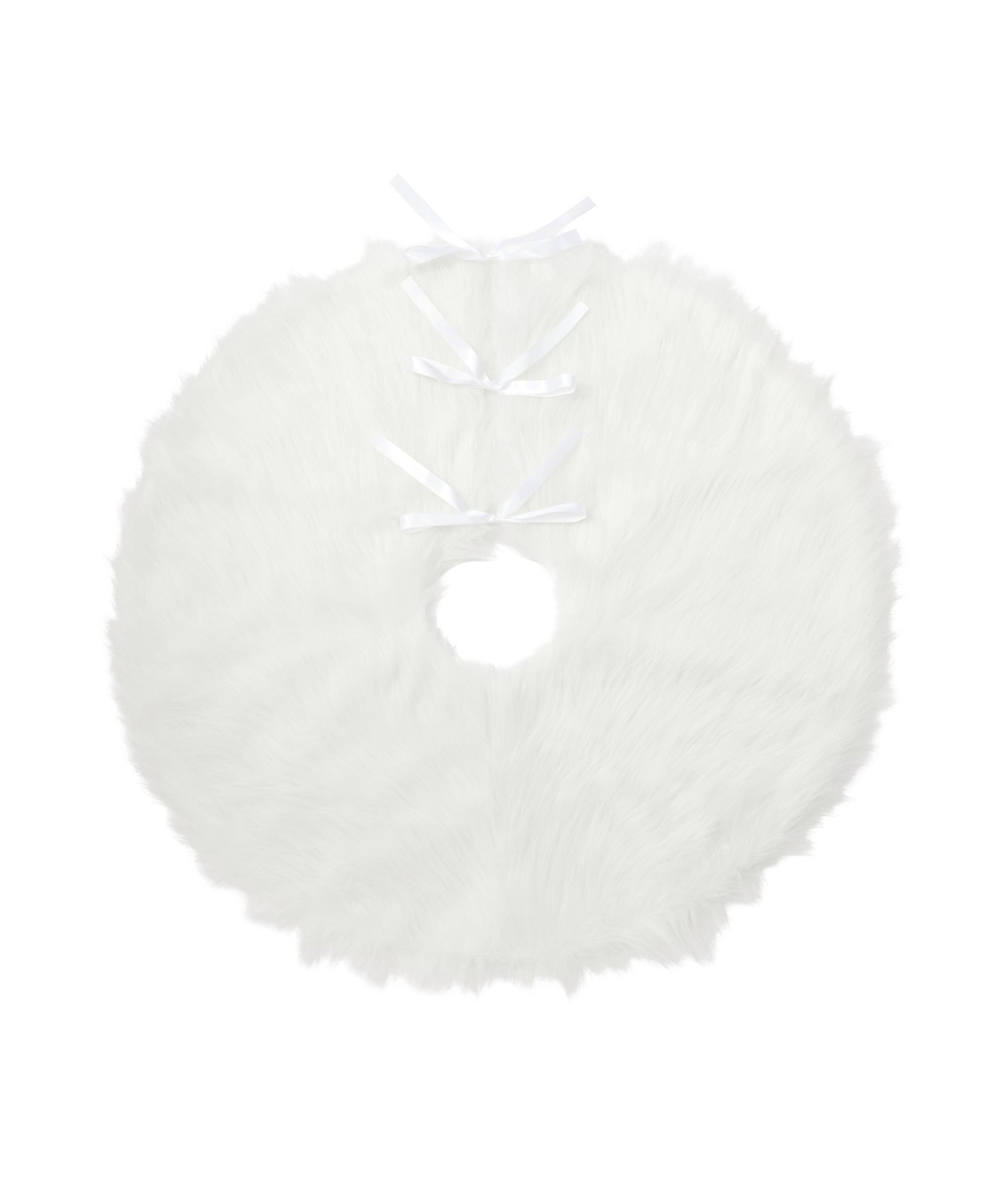 Francfranc ツリースカート ファー ホワイト フランフラン インテリア・生活雑貨 オブジェ・置物・アー..