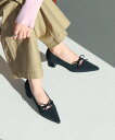 【SALE/12%OFF】EVOL 【柔らかい・クッション入り】リボンニットパンプス イーボル シューズ・靴 パンプス ベージュ ブラック ブラウン【送料無料】