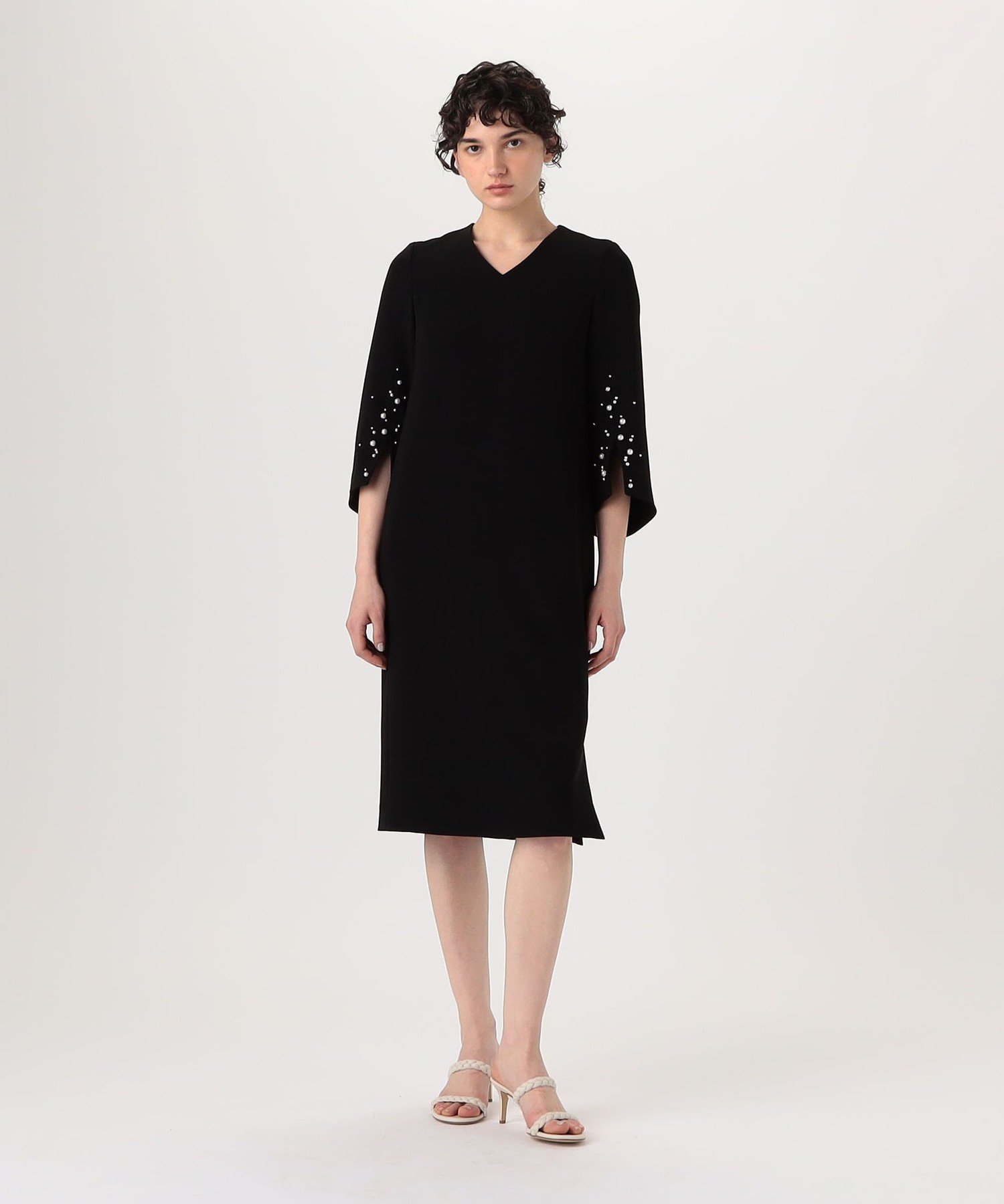 TOMORROWLAND BUYING WEAR 【別注】FLICKA for TOMORROWLAND with pearl ドレス トゥモローランド ワンピース・ドレス ドレス ブラック【送料無料】
