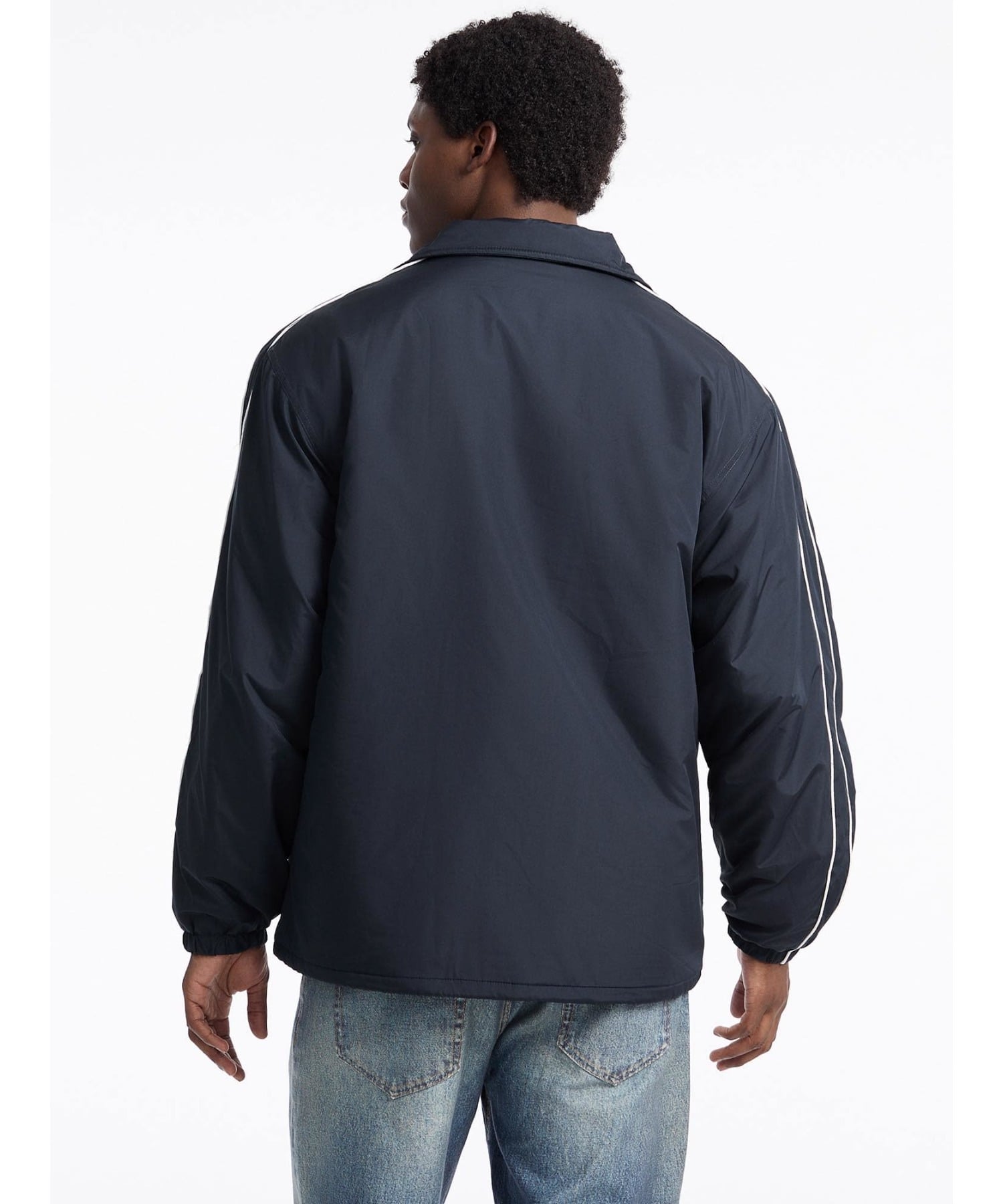 【SALE／30%OFF】GUESS JEANS GUESS JEANS ジャケット (M)Coaches Jacket ゲス ジャケット・アウター ブルゾン・ジャンパー ネイビー【送料無料】