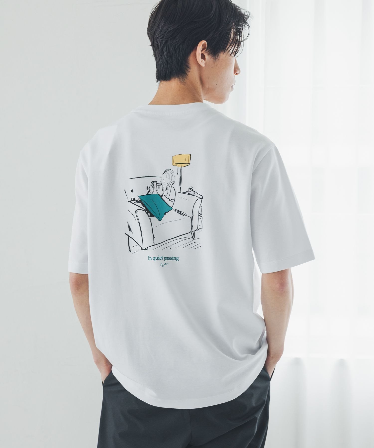 マイニチタキノウクルー/プリントTシャツ/636401 グローバルワーク トップス カットソー・Tシャツ グレー ネイビー ホワイト ブラック