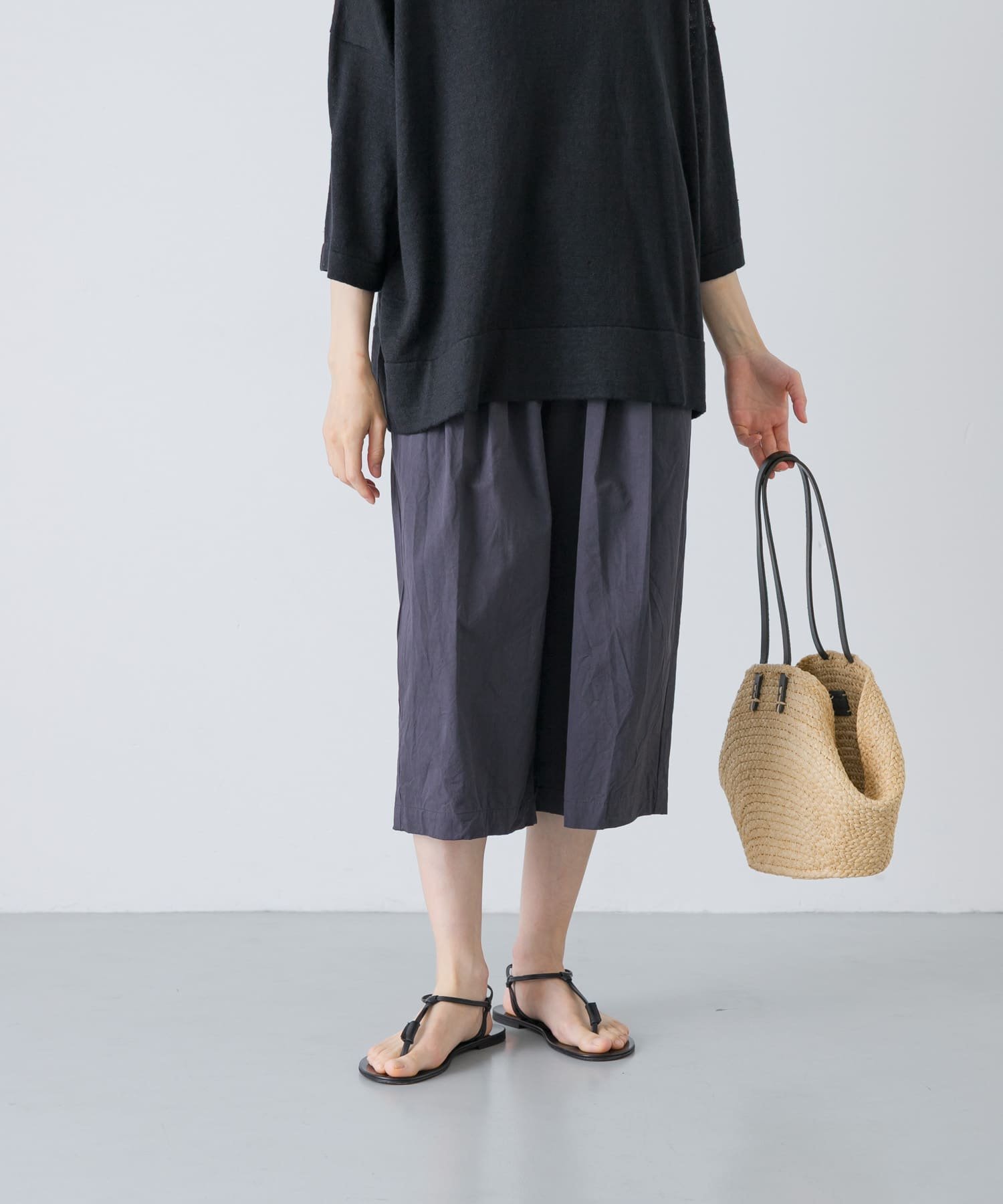 かぐれ ハイカウントコットンハーフパンツ カグレ パンツ その他のパンツ グレー