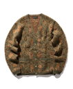 BEAMS MEN BEAMS PLUS / ボタニカル ジャカード カーディガン ビームス メン トップス カーディガン カーキ ブラウン レッド ネイビー