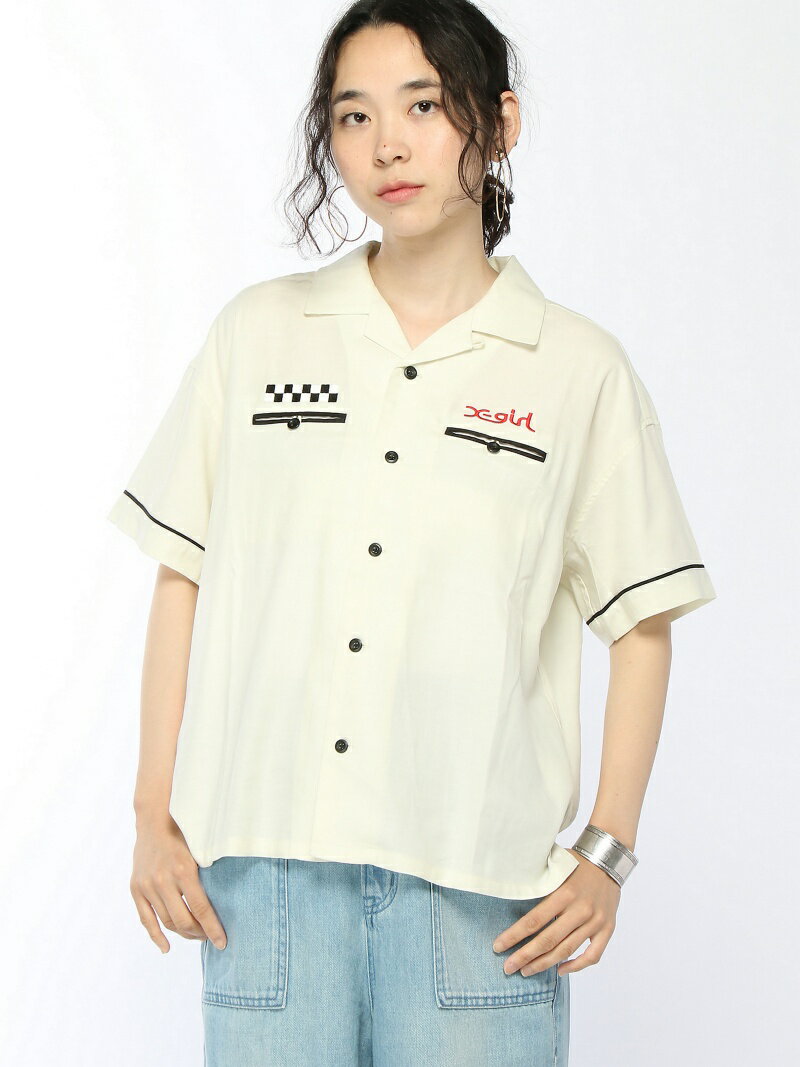 【SALE／45%OFF】X-girl BOWLING SHIRT エックスガール トップス シャツ ...