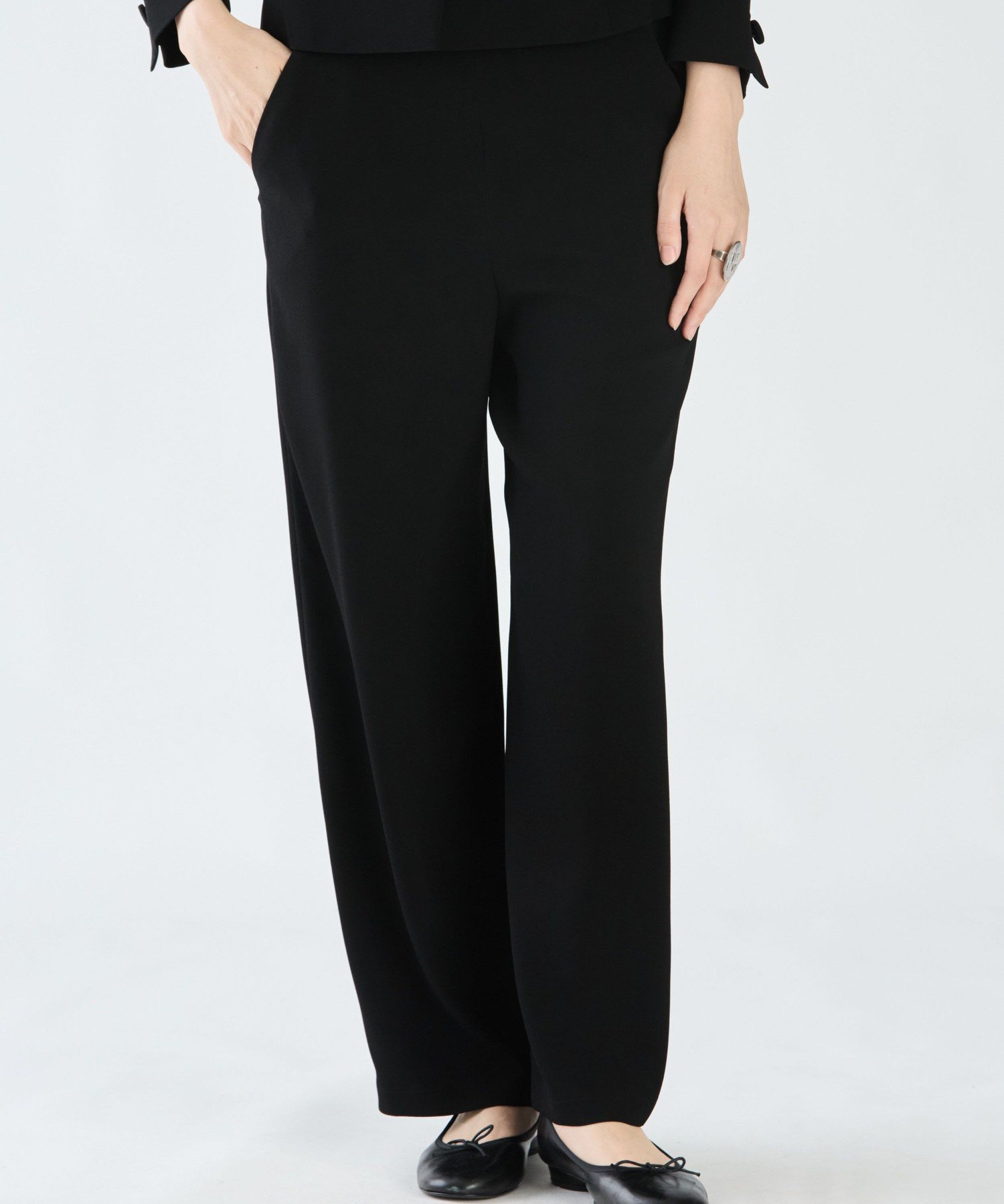 【Outlet】U700 PANTALON パンツ アニエスベー パンツ スラックス・ドレスパンツ ブラック
