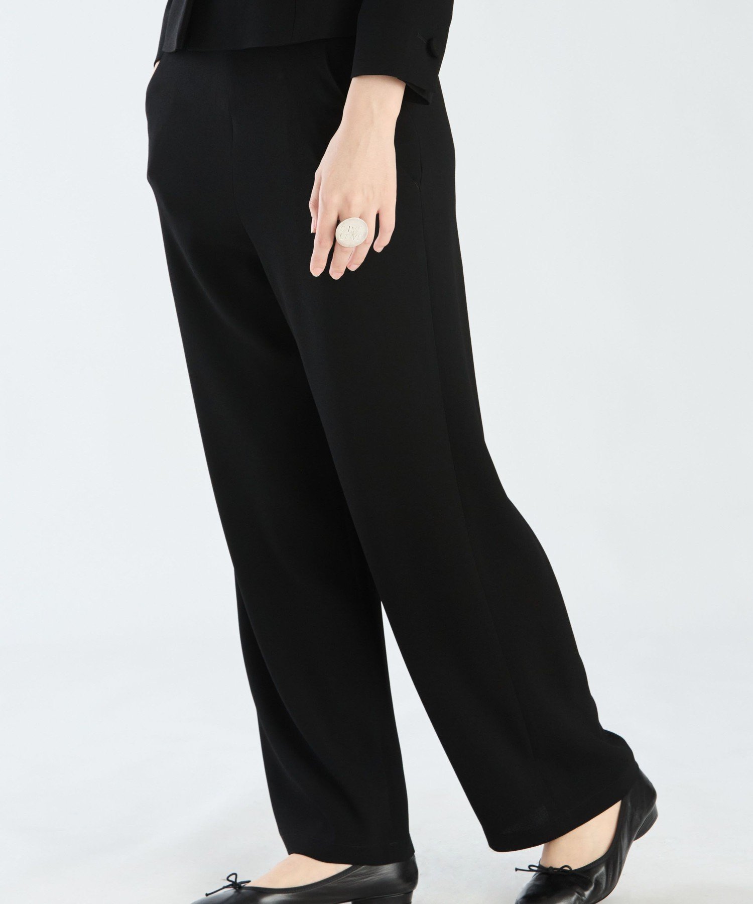 【Outlet】U700 PANTALON パンツ アニエスベー パンツ スラックス・ドレスパンツ ブラック