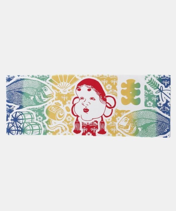 カヤ 【カヤ】彩り熊手手拭 アミナコレクション ファッション雑貨 ハンカチ・ハンドタオル