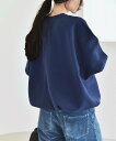 quaranciel 《一部追加予約》quaranciel:<洗濯機可能>ポンチ ドロスト ルーズ プルオーバー シップス トップス スウェット・トレーナー ネ...