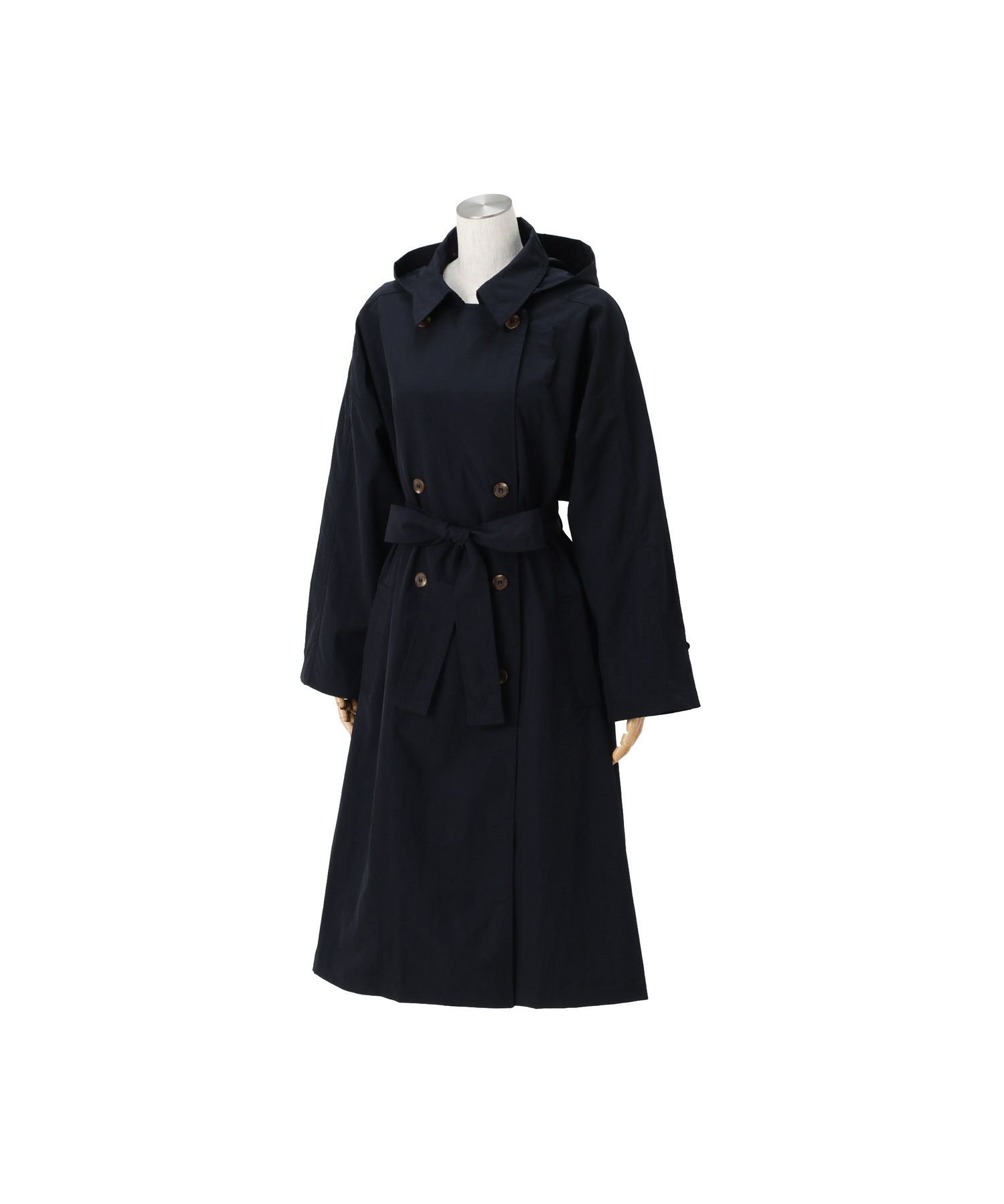 Francfranc オーバートレンチコート ネイビー フランフラン ジャケット・アウター レインコート ネイビ..