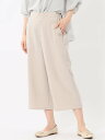 【SALE/50%OFF】m.f.editorial 麻調合繊 ボタン付き クロップドパンツ(セットアップ可能) タカキュー パンツ その他のパンツ グレー ベージュ ブルー